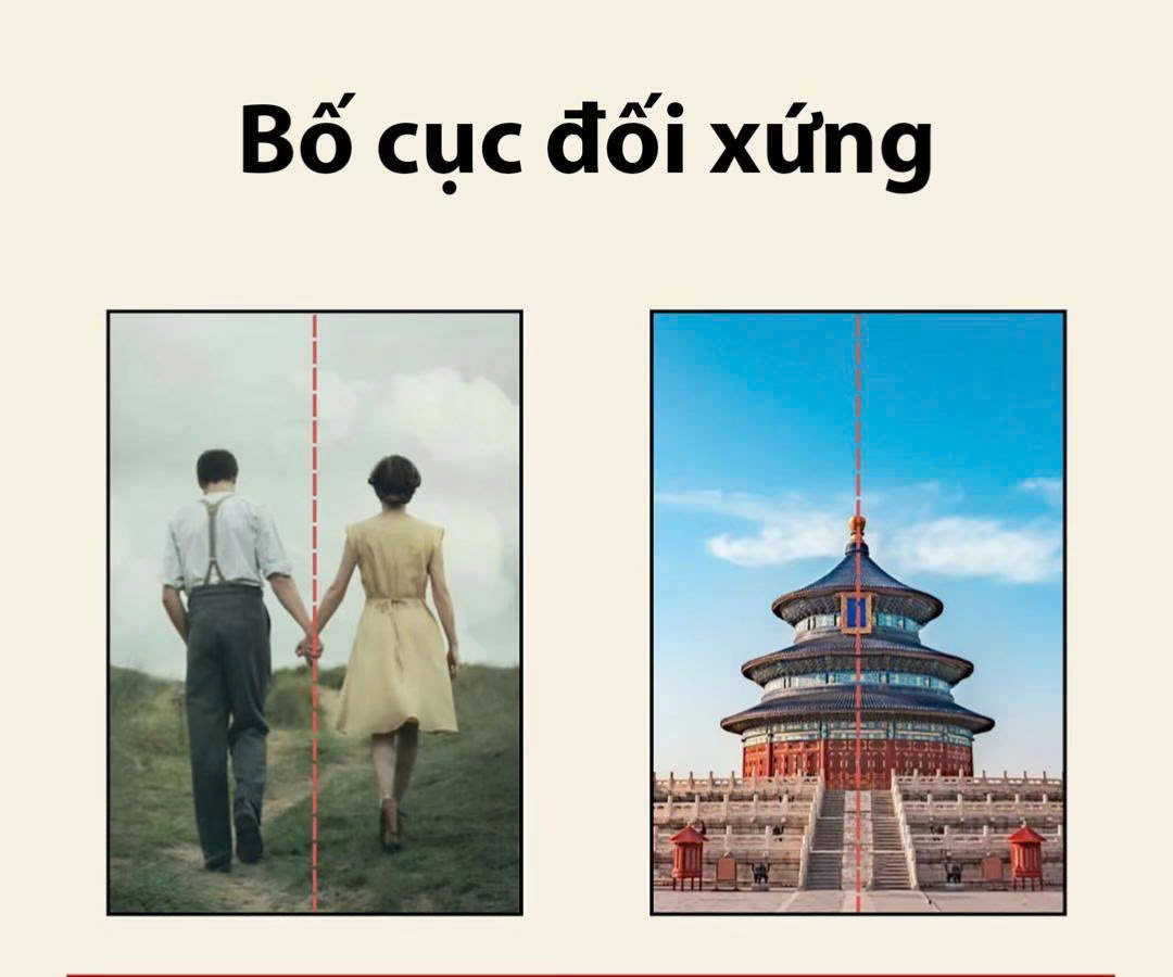 Sự cân bằng hoàn hảo trong bố cục đối xứng
