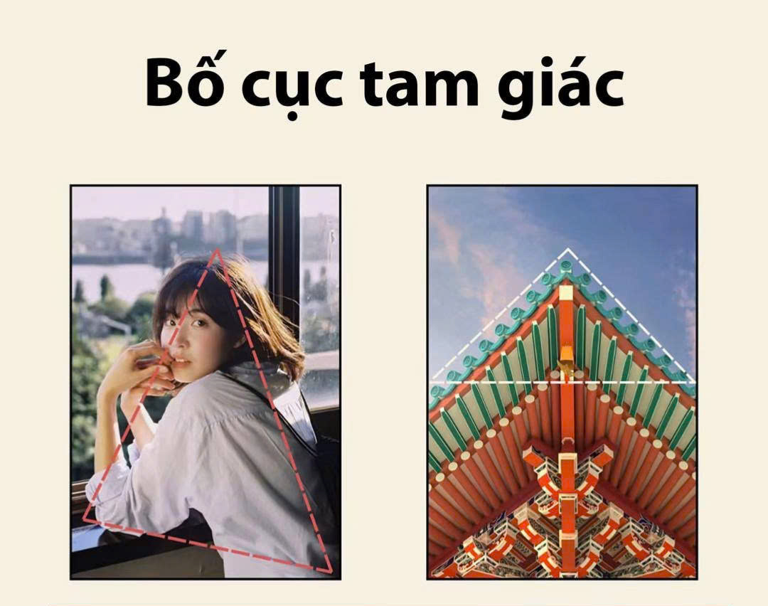 Tạo khối vững chắc với bố cục tam giác